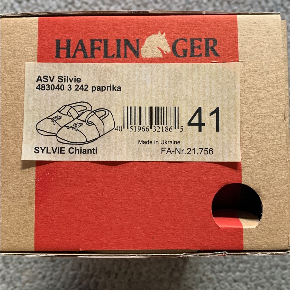 Haflinger Chianti Paprika Slippers
